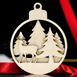 Christbaumschmuck,Holzkugel, Anhänger,Weihnachtsdekoration