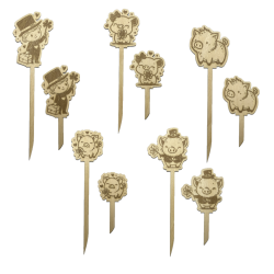 Pflanzenstecker, Glücksbringer, Geschenkidee,Silvester