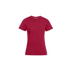 Premium Shirt Women, burgundy, rot, Frauen T-Shirt