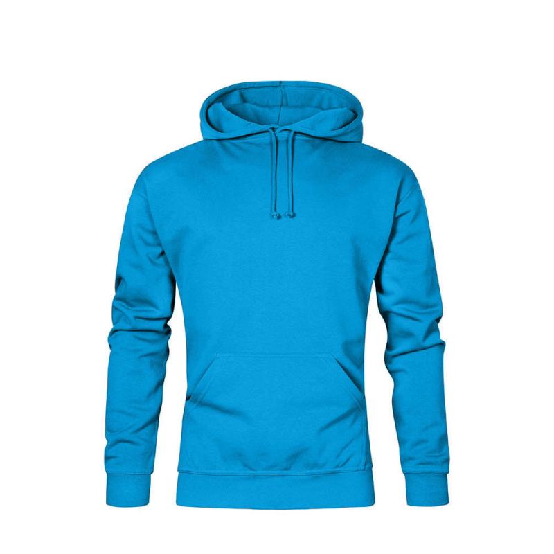 Bequemer Men's Hoody. Känguru Taschen, Kordel, Rippbündchen
