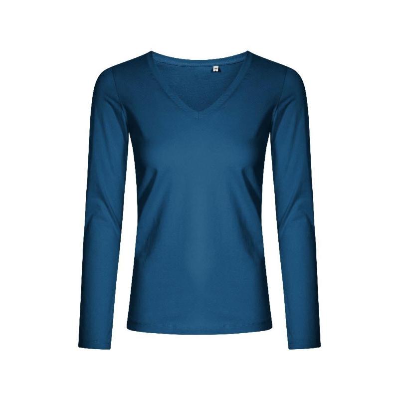 V-Neck Longsleeve Women indiv. Druck
