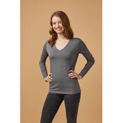 V-Neck Longsleeve Women indiv. Druck
