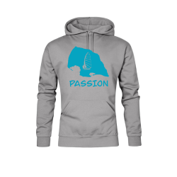 Hoodie „Fehmarn Passion“ - ocean blue