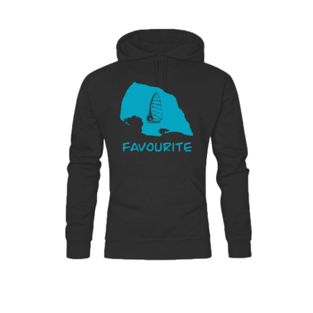 Hoodie „Fehmarn Favourite“ - ocean blue