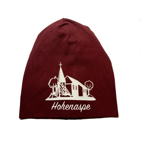 Beanie "Hohenaspe” V2, burgunder, verschiedene Farben