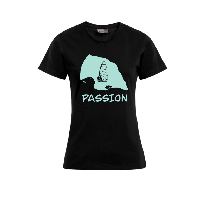 T-Shirt Fehmarn „Passion“ Women  - mint (Organic)